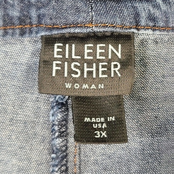 Eileen Fisher Capri Jeans Women's 3X Stretch High Rise Straight Leg - Picture 2 of 9